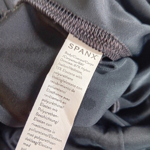 Spanx Black High Rise Faux Leather Leggings - Picture 4 of 10